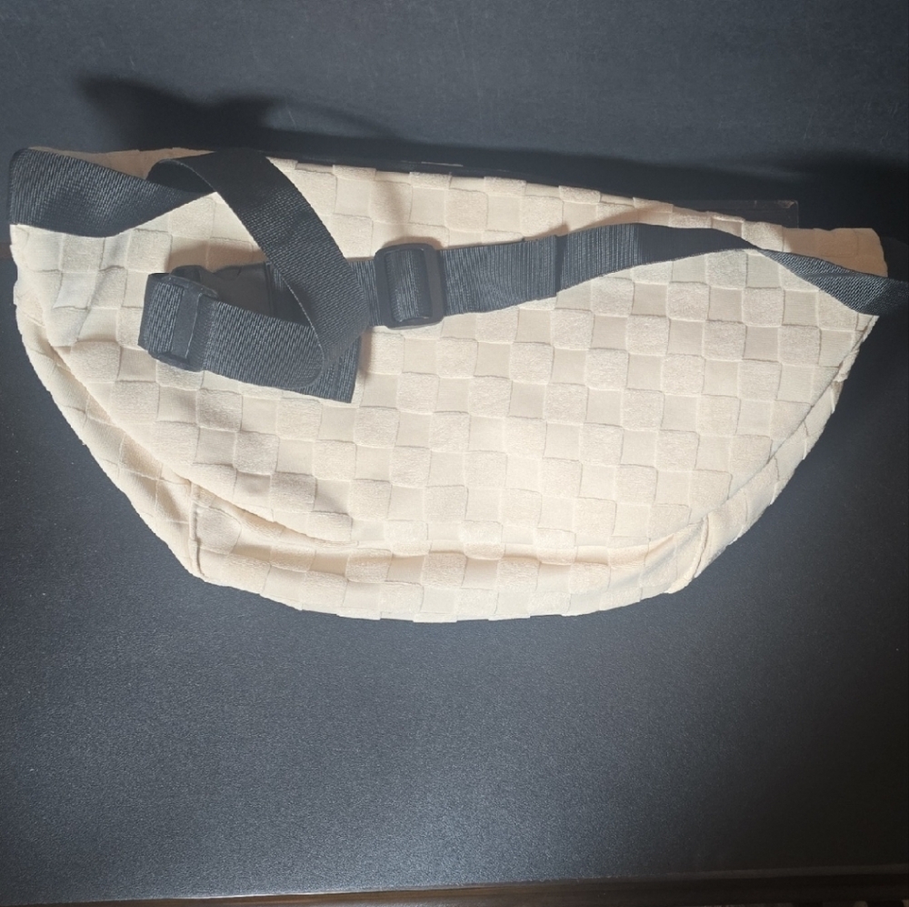 Cream Textured Backpack - Picture 2 of 2
